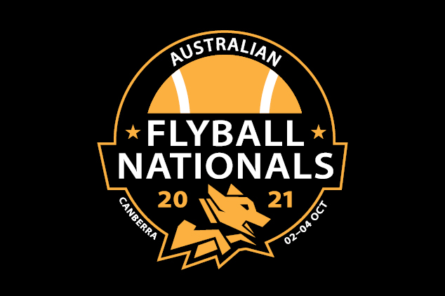 Logo for the 2021 Australian Flyball Nationals